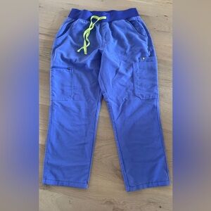 Figs High Waisted Yola Skinny Scrub Pants blueberry size medium petite MP
